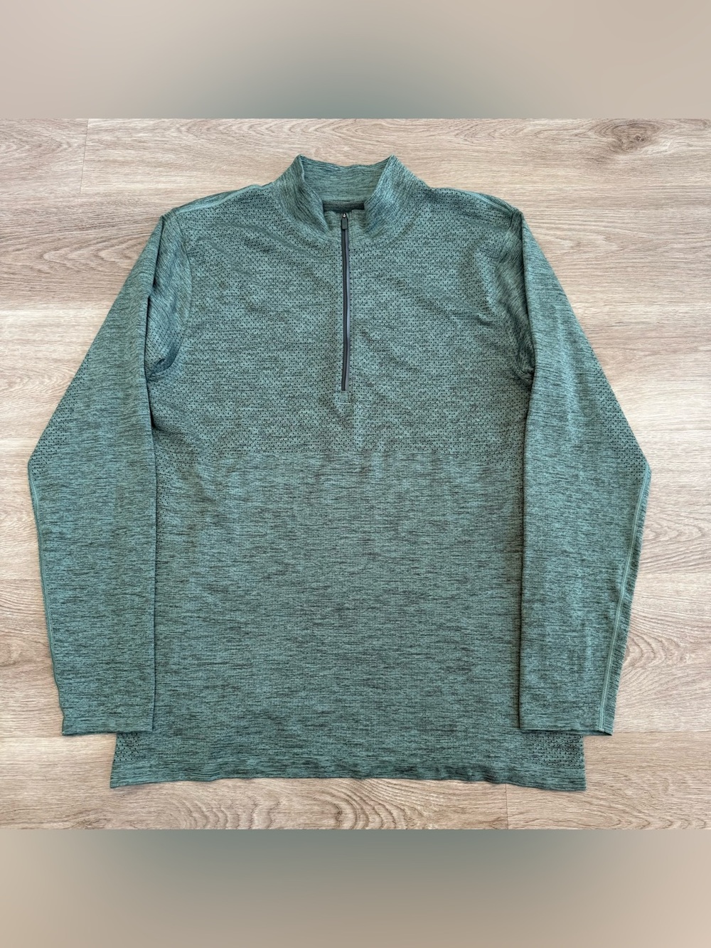Lululemon Pullover Mens XL Green Metal Vent Tech Half Zip Lightweight Seamless